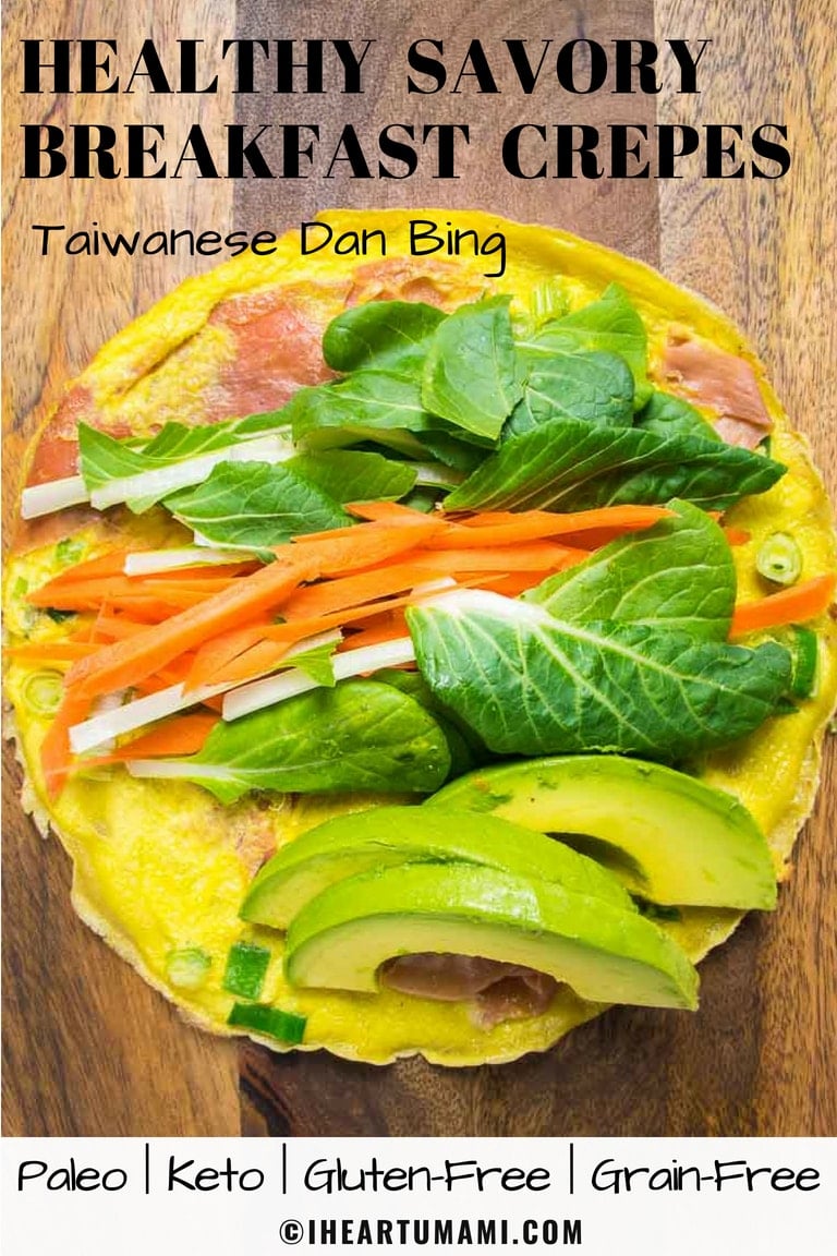 Paleo breakfast Dan Bing Taiwanese Breakfast Crepes recipe.