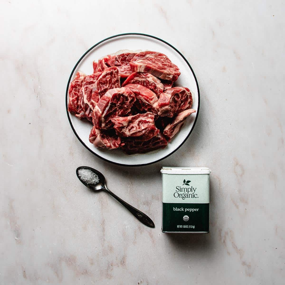 Photo shows how boneless beef shank is prepared and sliced to make beef noodle soup.