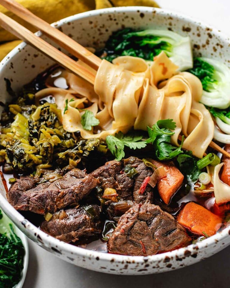 Taiwanese Beef Noodle Soup (easy, authentic) 紅燒牛肉麵 | I Heart Umami