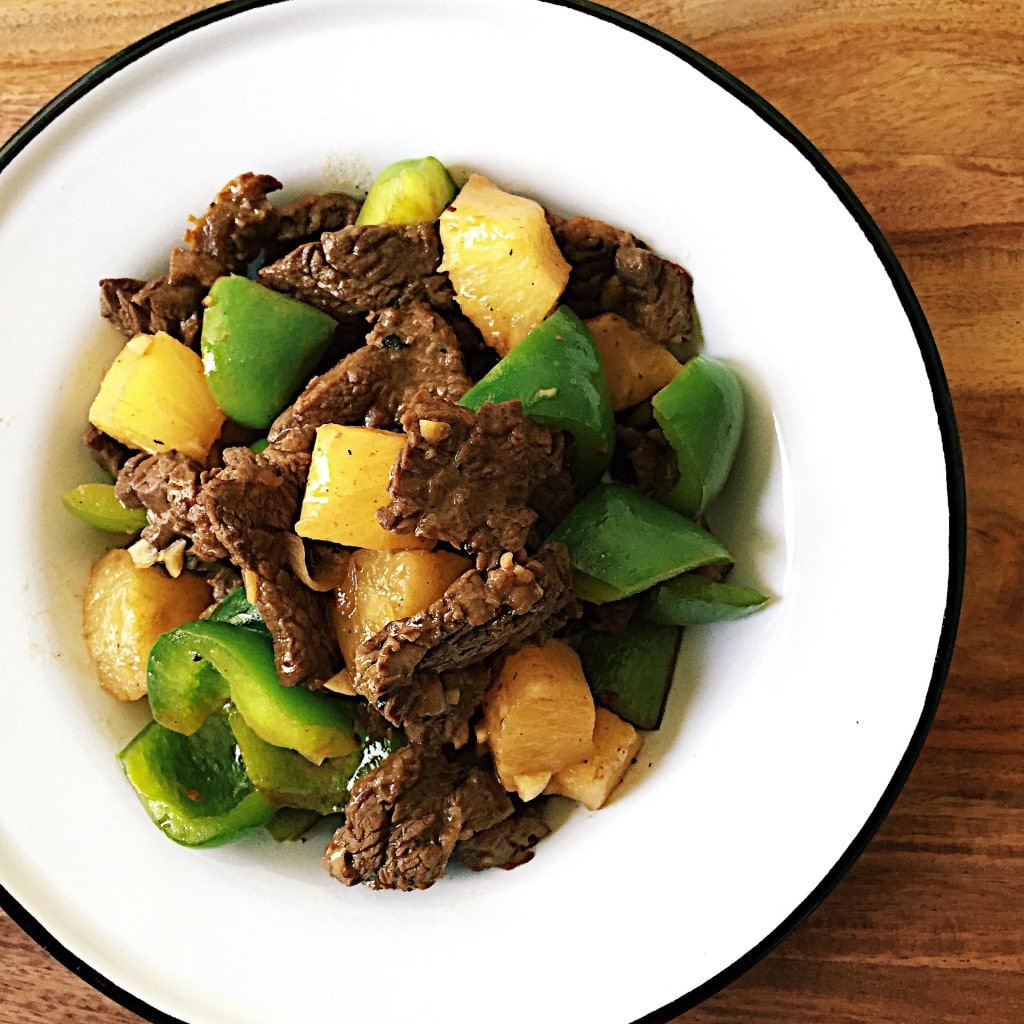 Simple Pineapple Beef Stir-Fry