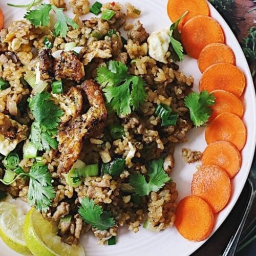 Paleo Coconut Fried Rice With Pork Tenderloin 8289