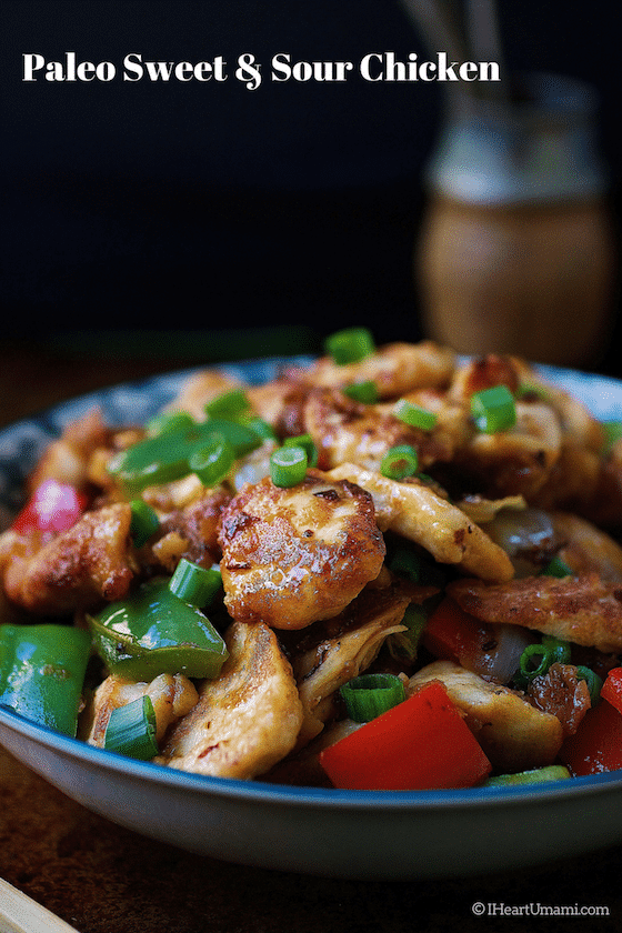 Paleo Sweet and Sour Chicken. Easy and quick Chinese Sweet and Sour Chicken recipe that's Paleo and Whole30 friendly.