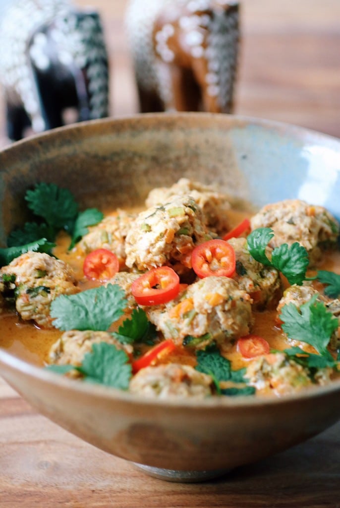 Coconut Curry Meatball Soup 