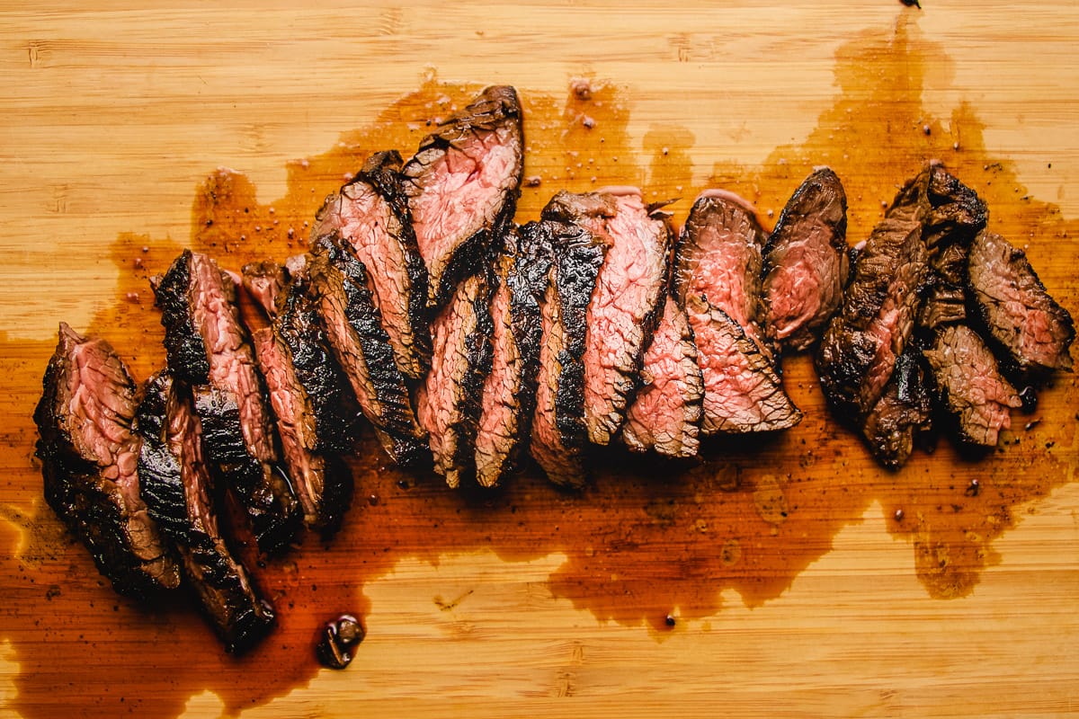 Grilled hanger steak for Thai Salad I Heart Umami