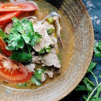 Vietnamese Pho-Inspired Tomato Beef Soup Recipe