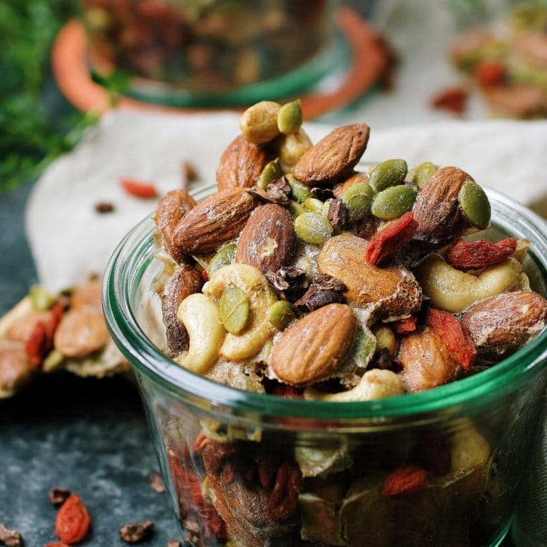 Paleo Ginger-Spiced MIxed Nuts (Whole30, Keto)