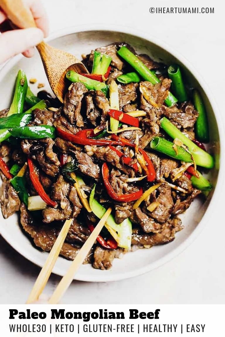 Paleo Mongolian Beef Stir Fry Whole30 Keto I Heart Umami