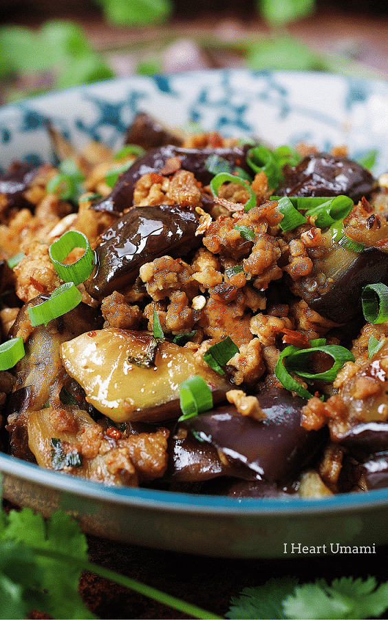 Paleo Asian Taco Meal Prep Bowls. Chinese-inspired eggplant meat sauce with tons of fresh veggies. Perfect Paleo and Whole30 meal prep dish!