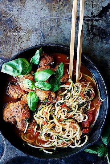 Paleo Moroccan Spaghetti Meatballs - Top 10 paleo meatball recipes