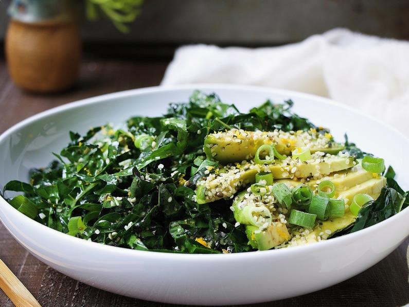 Paleo triple green kale salad recipe 