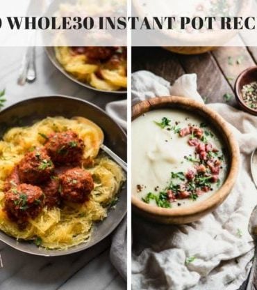 Top 10 Whole30 Instant Pot Recipes for healthy low carb easy eating.