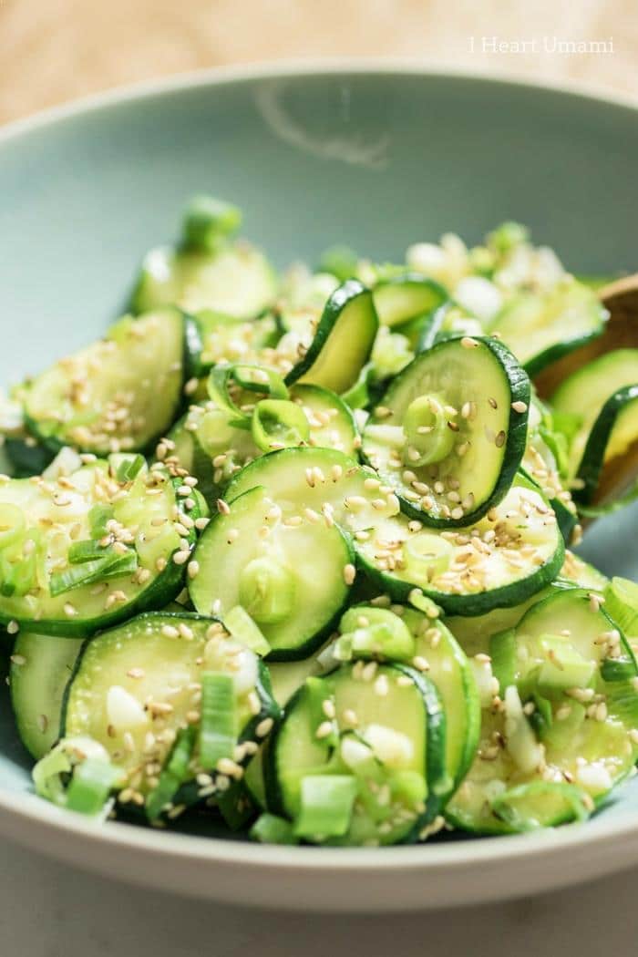Easy healthy Kokrean Chilled Zucchini Sides recipe