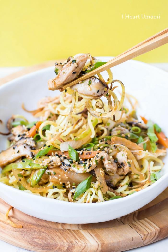Chicken Yakisoba Noodles Recipe Paleo Whole30 Keto Low Carb