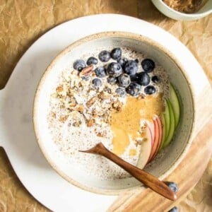 Paleo Oatmeal healthy paleo breakfast recipe gluten dairy grain free.