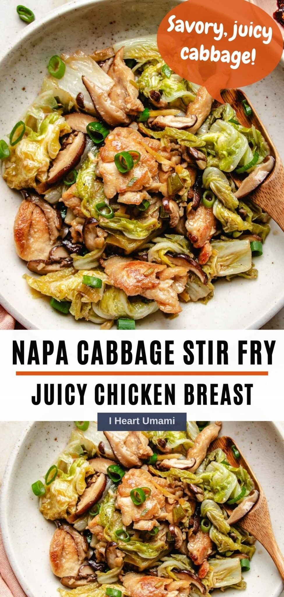 Chicken Napa Cabbage Stir Fry (healthy, easy) | I Heart Umami