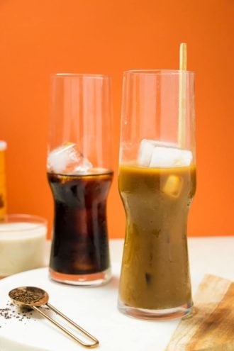 Paleo Coconut Milk Vietnamese Iced Coffee with dairy-free condensed milk Recipe.