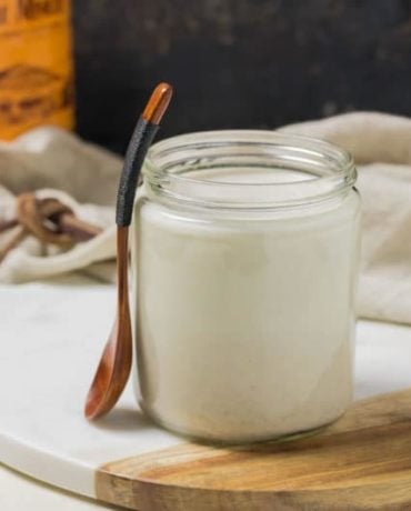 Healthy Dairy-Free Paleo Condensed Milk with coconut milk or dairy-free milk sweetened with dates.