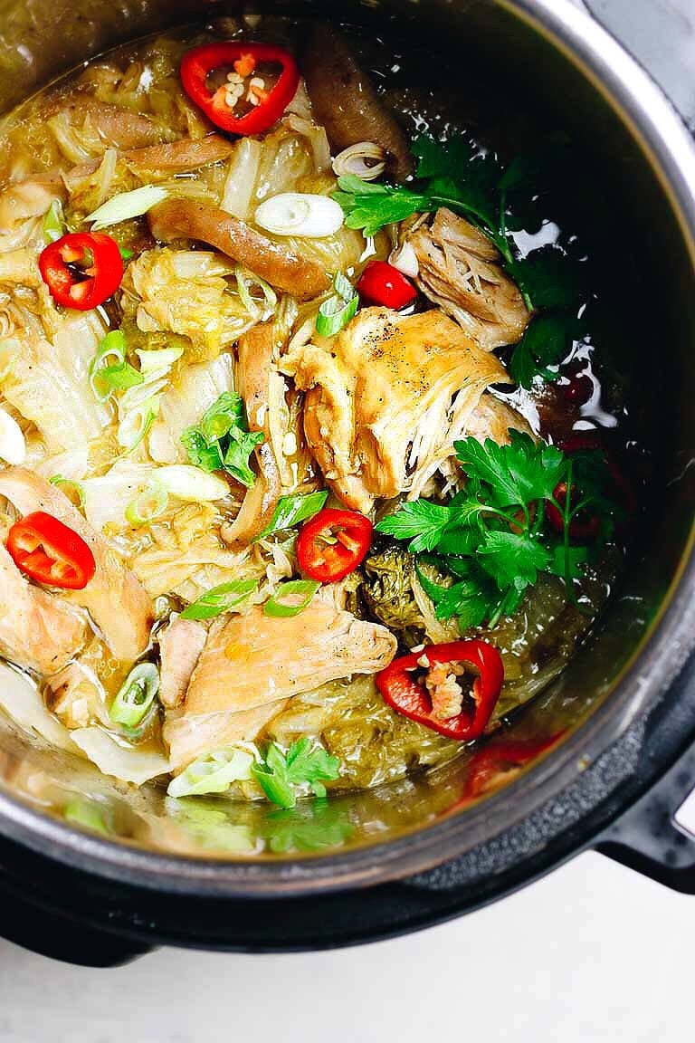 Instant Pot Chicken Cabbage Soup Paleo Whole30 Keto I Heart