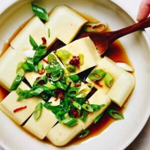 Paleo Keto Egg Custard Tofu recipe is a savory Chinese egg custard dish made without soy. It’s low carb, keto, and Paleo friendly.