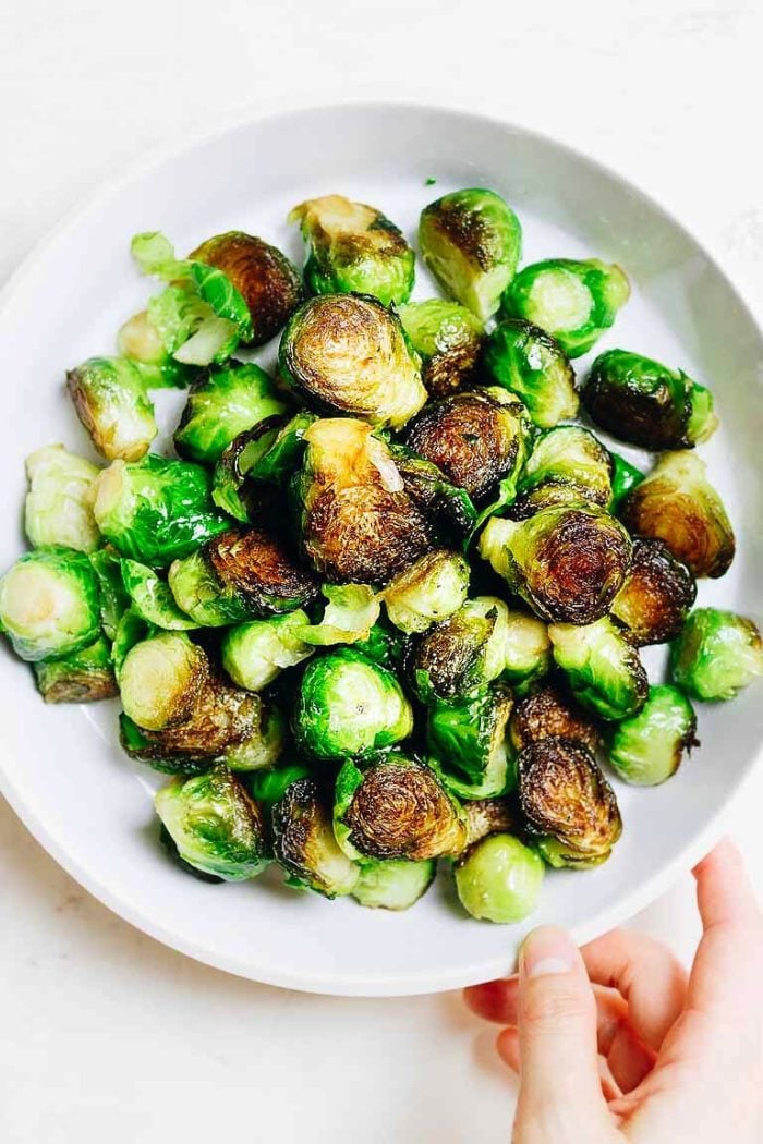 Skillet Roasted Brussels Sprouts (Whole30, Keto) I Heart Umami®