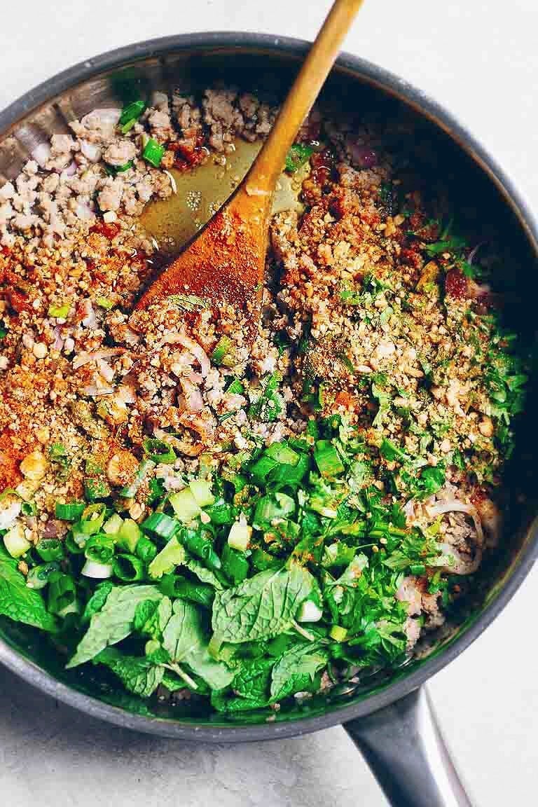 The most authentic Thai Larb Recipe (Larb Moo) thatâ€™s Paleo, Whole30, and Keto low carb friendly.