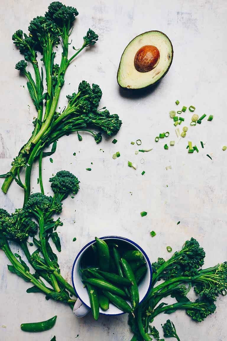 Healthy and easy Paleo Broccolini Salad with creamy ginger mustard dressing is Paleo, Whole30, and Keto low carb from I Heart Umami.
