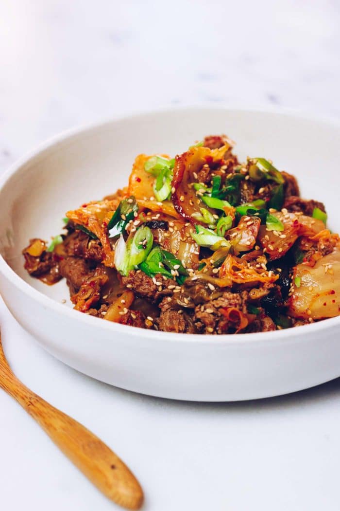 Paleo Kimchi Beef StirFry (Whole30, Keto) I Heart Umami®