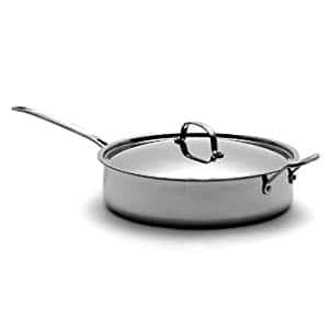 Stainless steel saute pan
