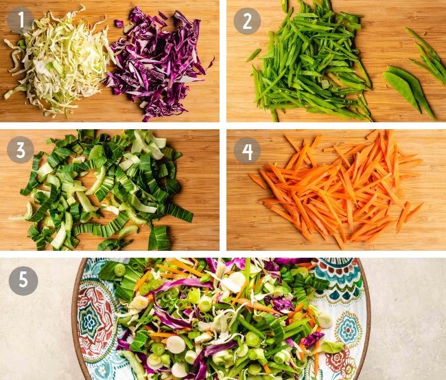 How to make Paleo Coleslaw Asian Style