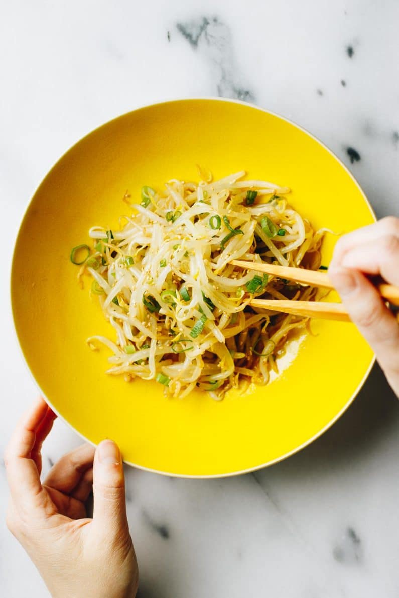 Paleo Mung Bean Sprouts Recipe is a low carb salad dish for summer season from I Heart Umami.