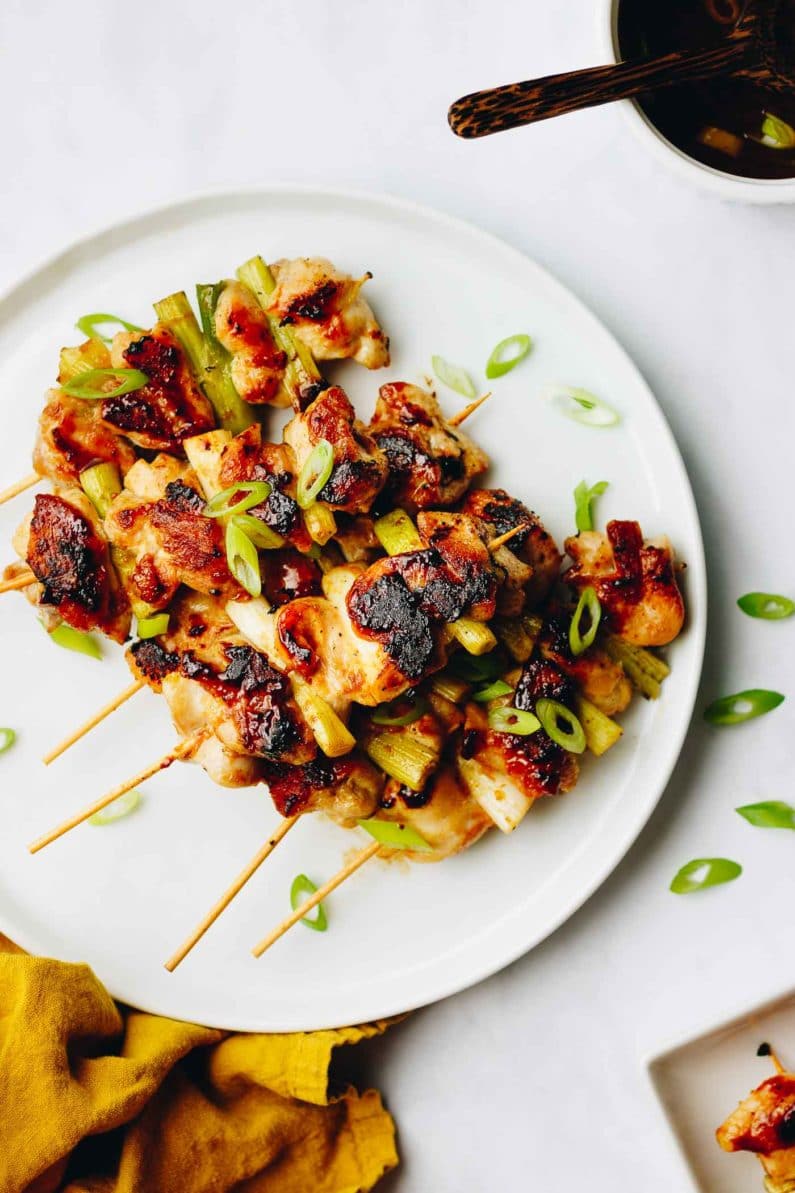 Paleo Chicken Yakitori Skewers Recipe with Whole30 Teriyaki Sauce from I Heart Umami.