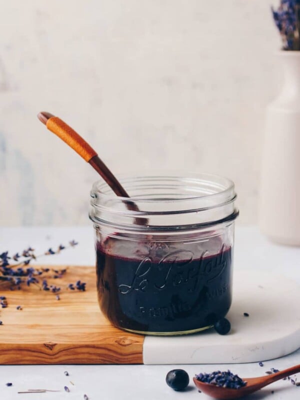 3-Ingredient Paleo Blueberry Lavender Simple Syrup recipe is Paleo, low carb, and with no refined sugar.