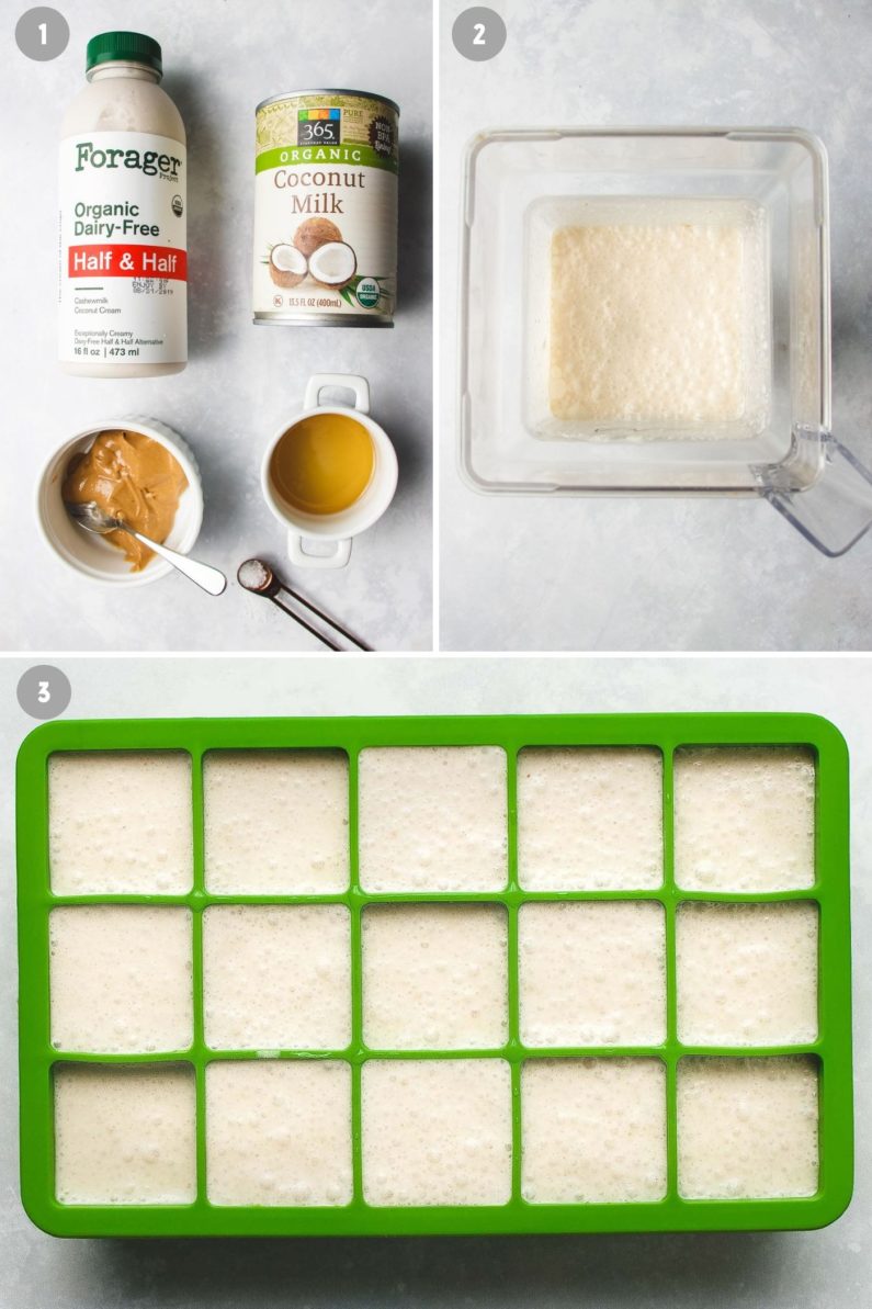 Ingredients for Dairy-Free Ice Cream Honey Lavender