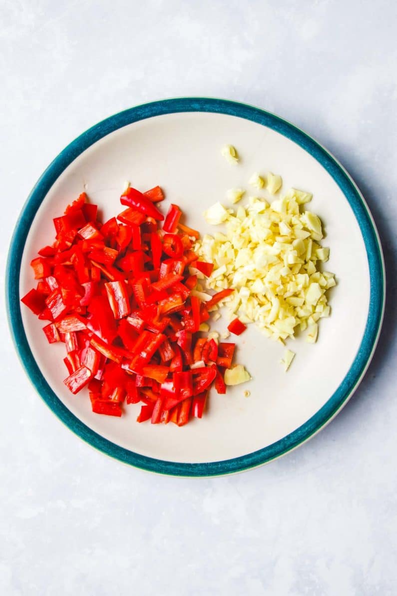 Thai chili and garlic for basil ground chicken