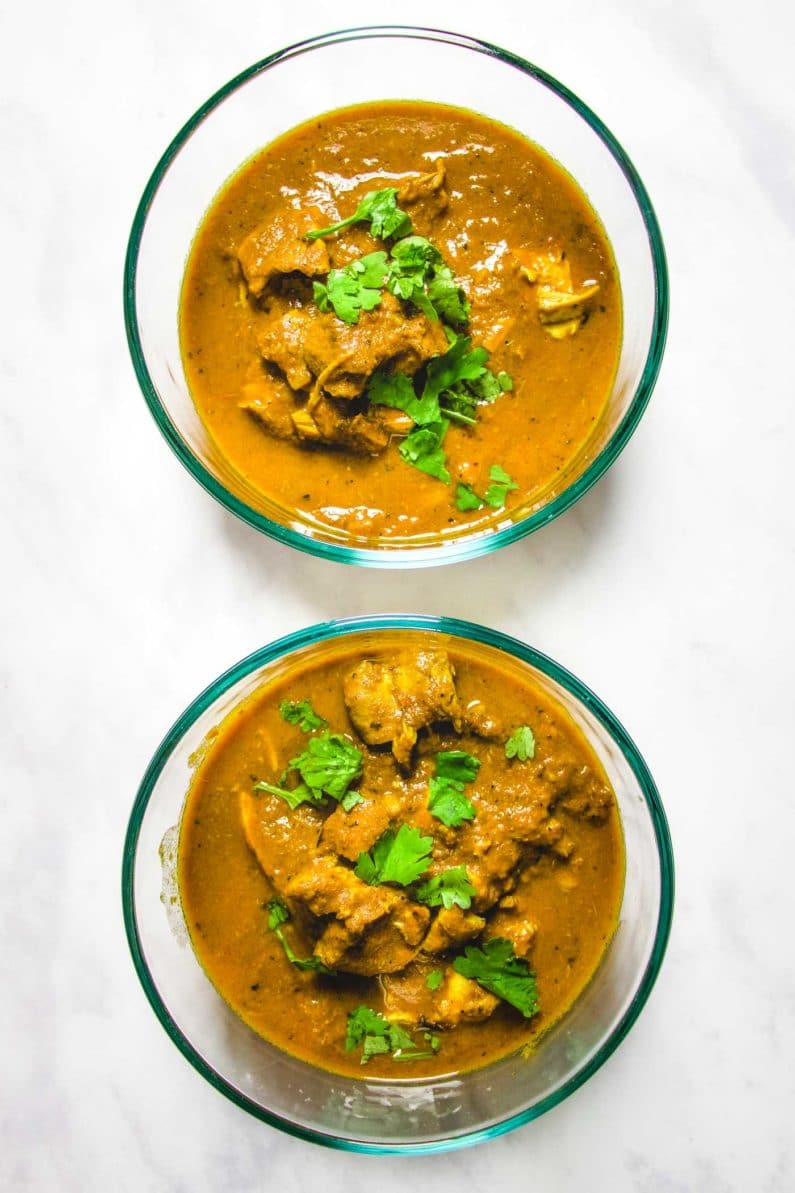 Whole30 instant pot butter chicken meal prep