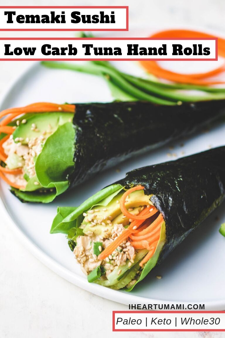 Temaki Sushi recipe is the best Low Carb Tuna Temaki Hand Roll recipe.
