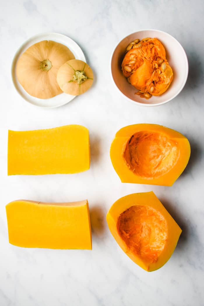 the easiest way to cut a butternut squash