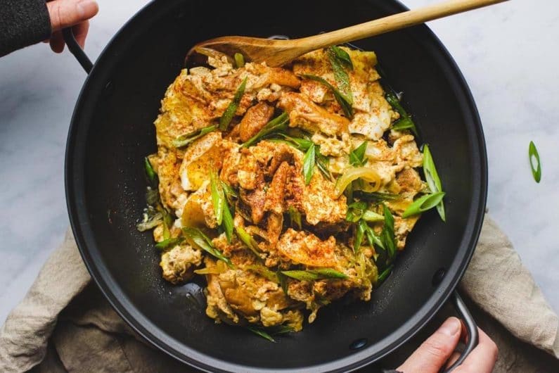 Japanese Oyakodon recipe (Oyako Donburi) gluten-free from I Heart Umami.