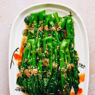 Chinese broccoli with oyster sauce recipe is gluten-free and soy-free from I Heart Umami.