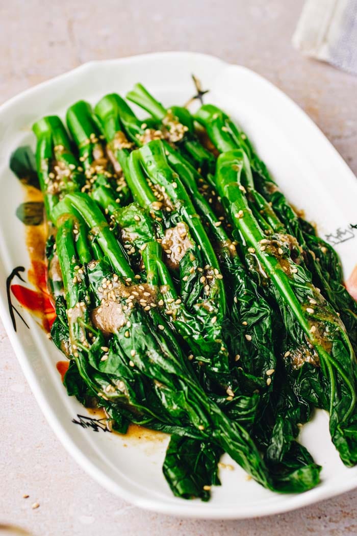 Chinese broccoli with oyster sauce recipe is gluten-free and soy-free from I Heart Umami.