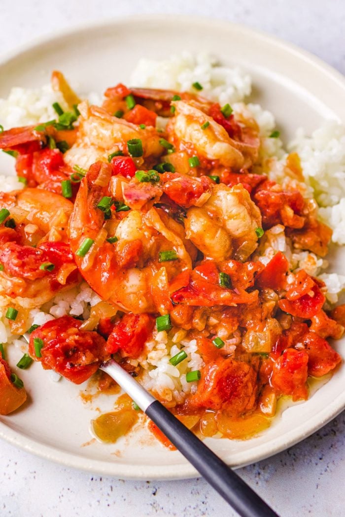 Easy shrimp with creamy tomato sauce I Heart Umami