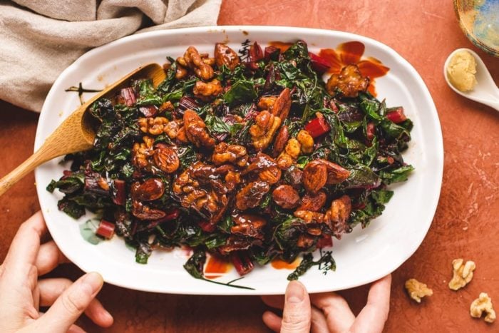 Sautéed Swiss Chard Recipe with Miso Butter is a gluten-free side dish from I Heart Umami.