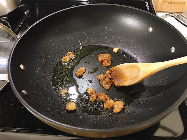 Saute miso butter with Ghee