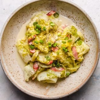 Chinese Napa Cabbage recipe in dairy-free Cream Sauce is Paleo, Whole30, and Keto from I Heart Umami.