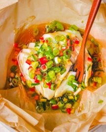 Chinese Steamed Fish Cod Recipe with Ginger Scallion Sauce I Heart Umami.