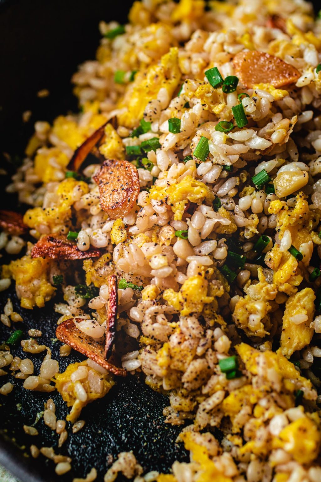 Keto Shirataki Fried Rice With Garlic Chips I Heart Umami®