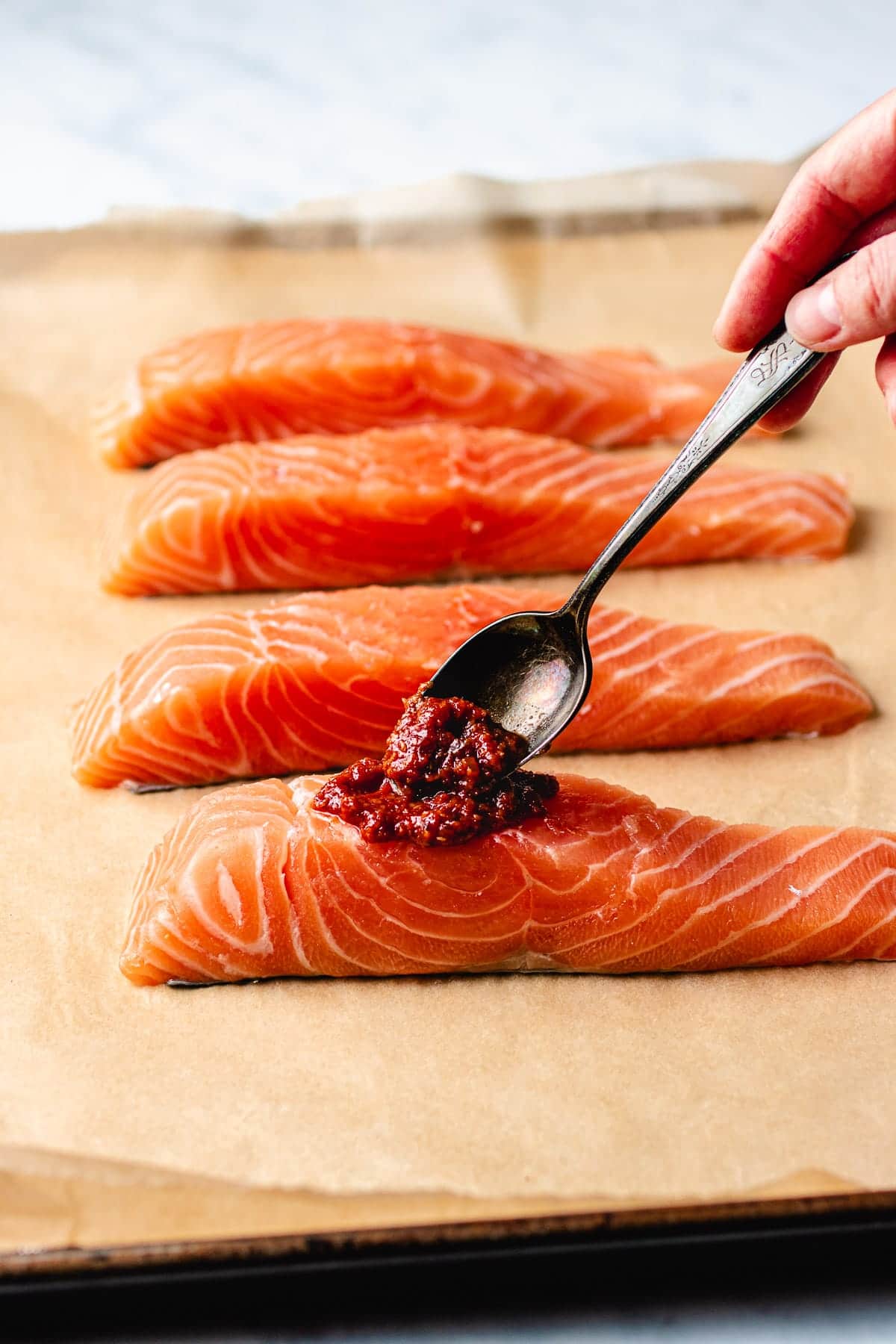 Whole30 Baked Salmon with Gochujang Glaze (Paleo) I Heart Umami®