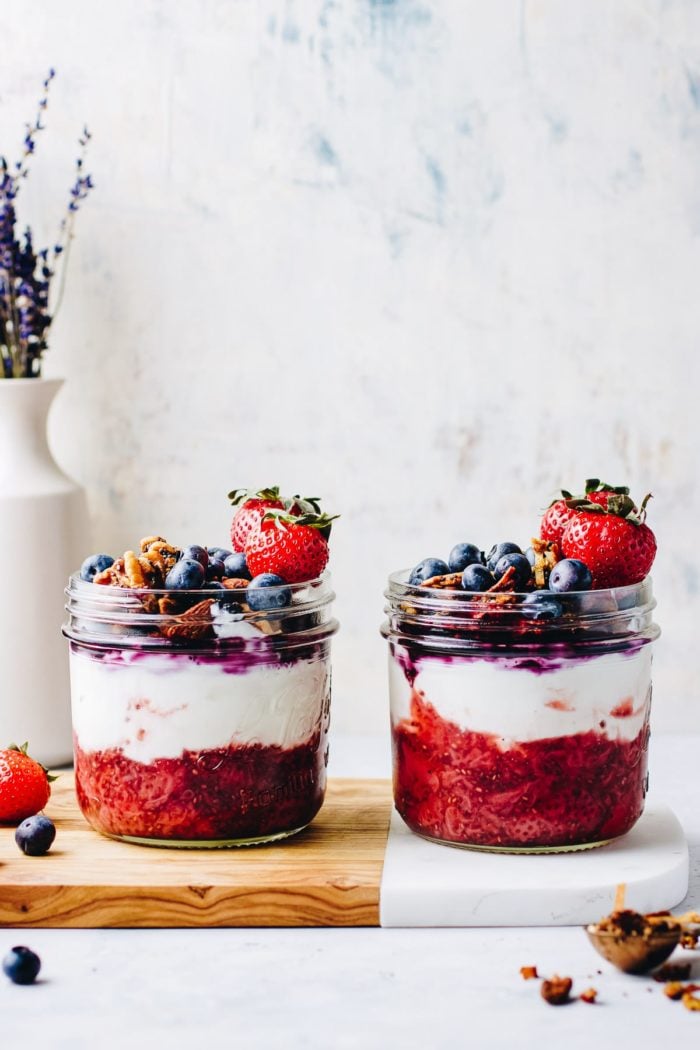 Yogurt Parfaits in a Mason Jar Are Perfect for Breakfasts on the Go