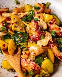 Ginger Chicken Recipe Stir-Fry with Summer Squash is Paleo, Whole30, and Low Carb from I Heart Umami.