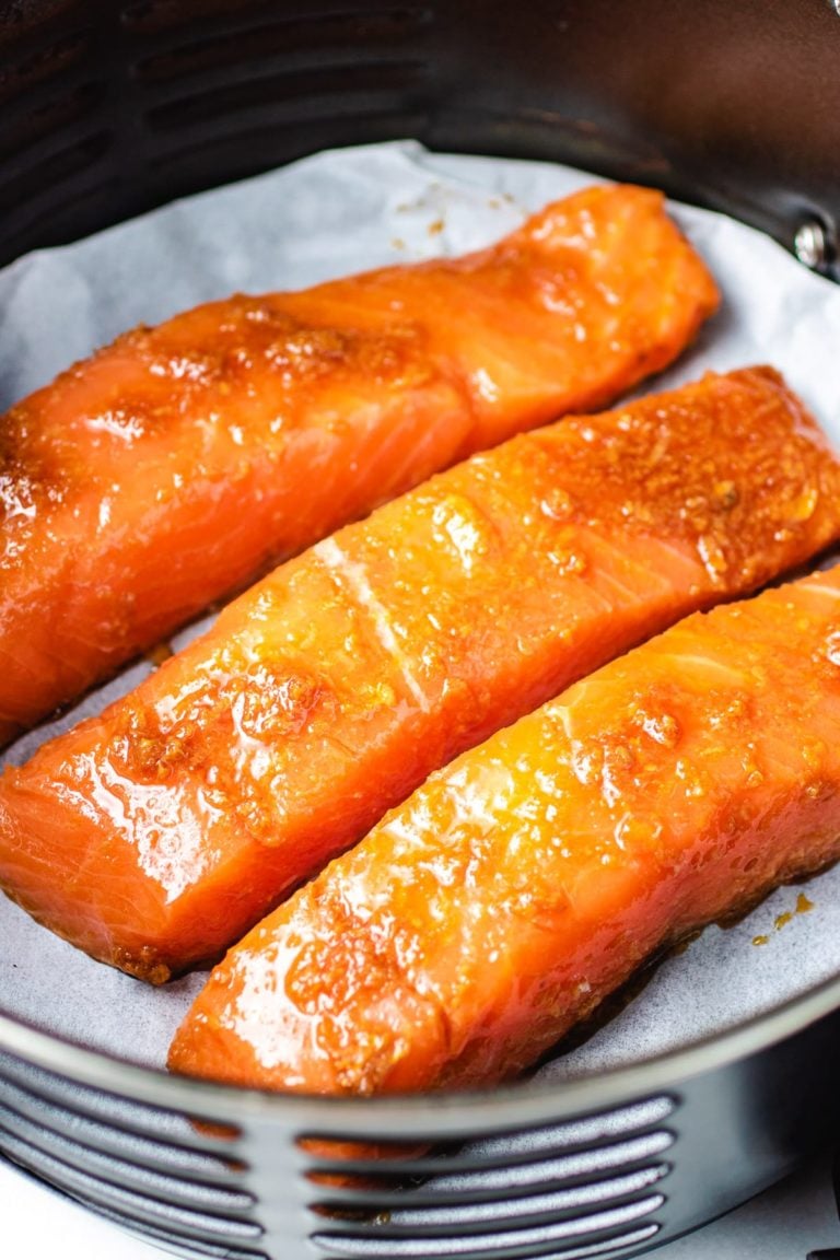 Air Fryer Teriyaki Salmon (with homemade teriyaki marinade)